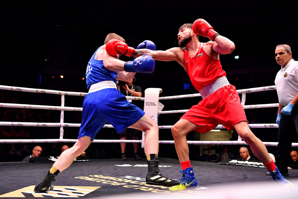 Rami Kiwan v Callum Makin at the 2026 World Boxing Championships in Liverpool.