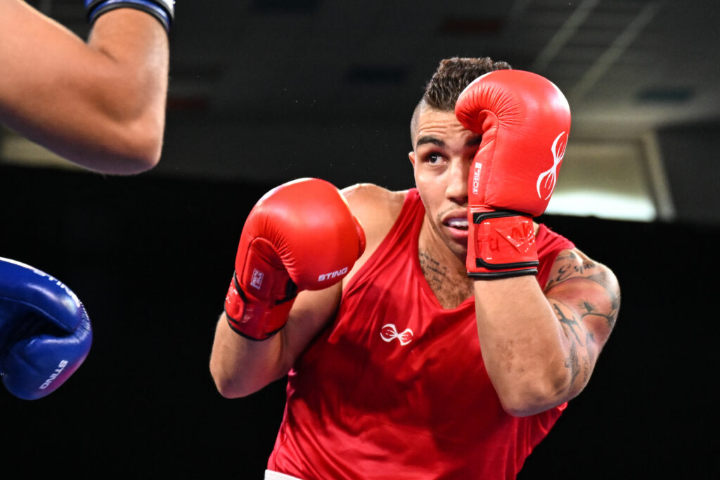 Aryan Saed Panah at the European Boxing Championships day one.